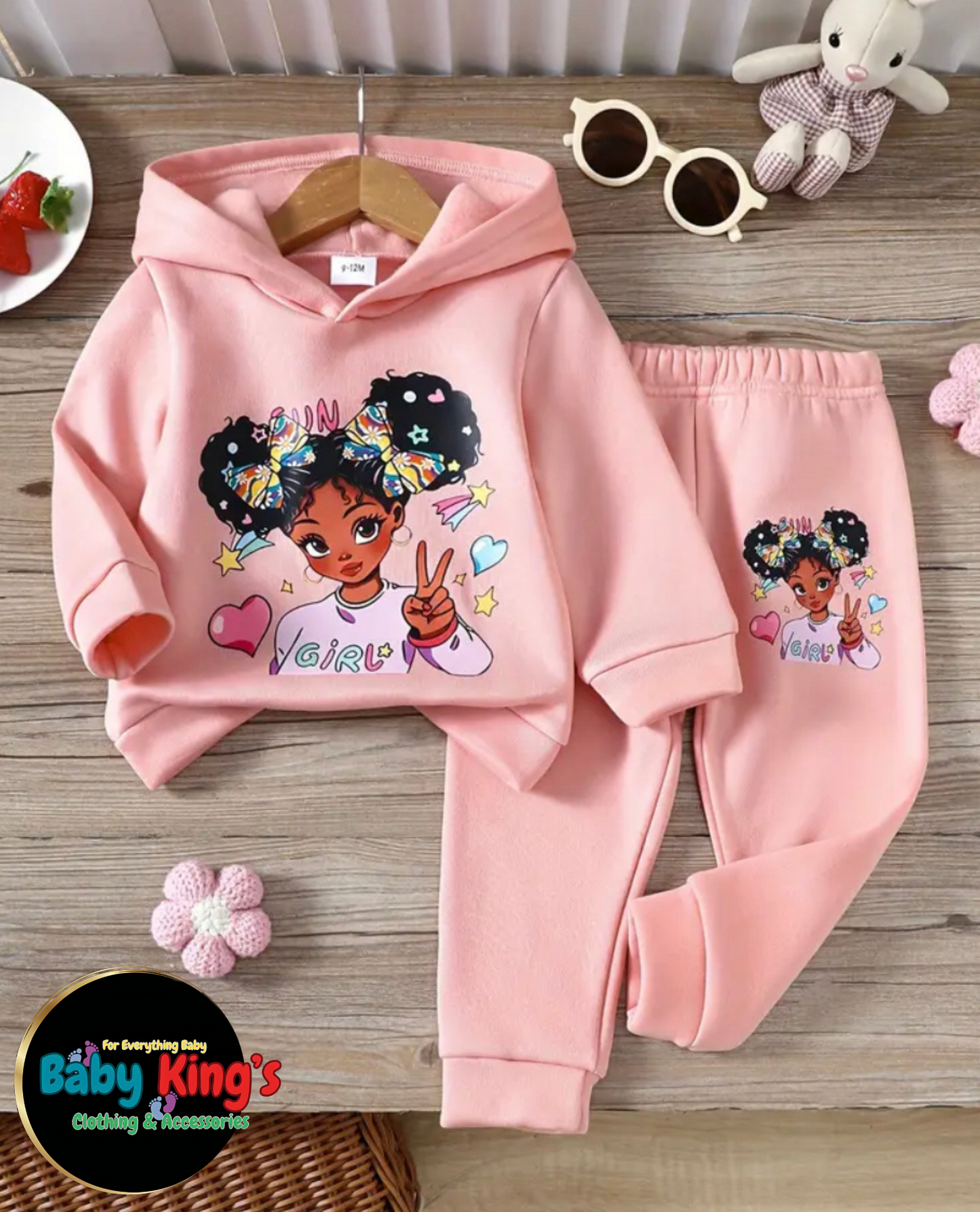 Baby Girl Hoodie Set