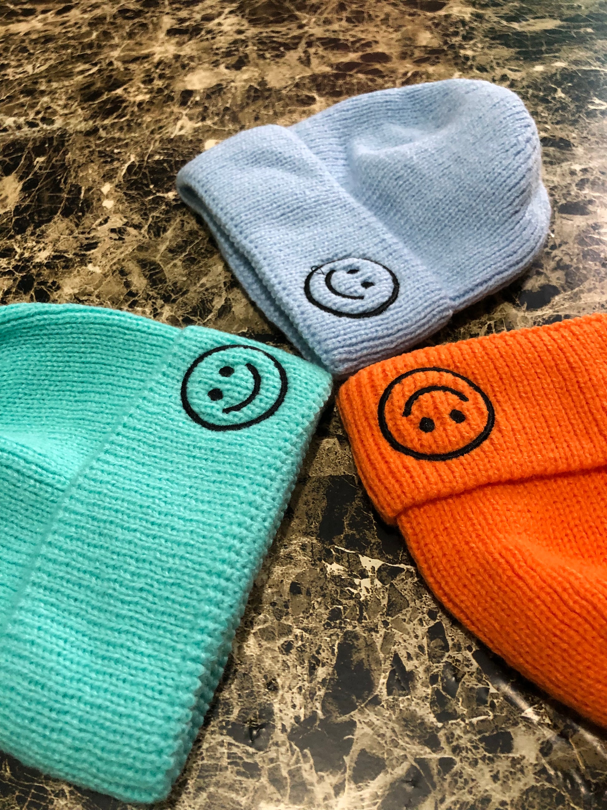 Unisex Colorful Smily Face Soft Headwear for babies