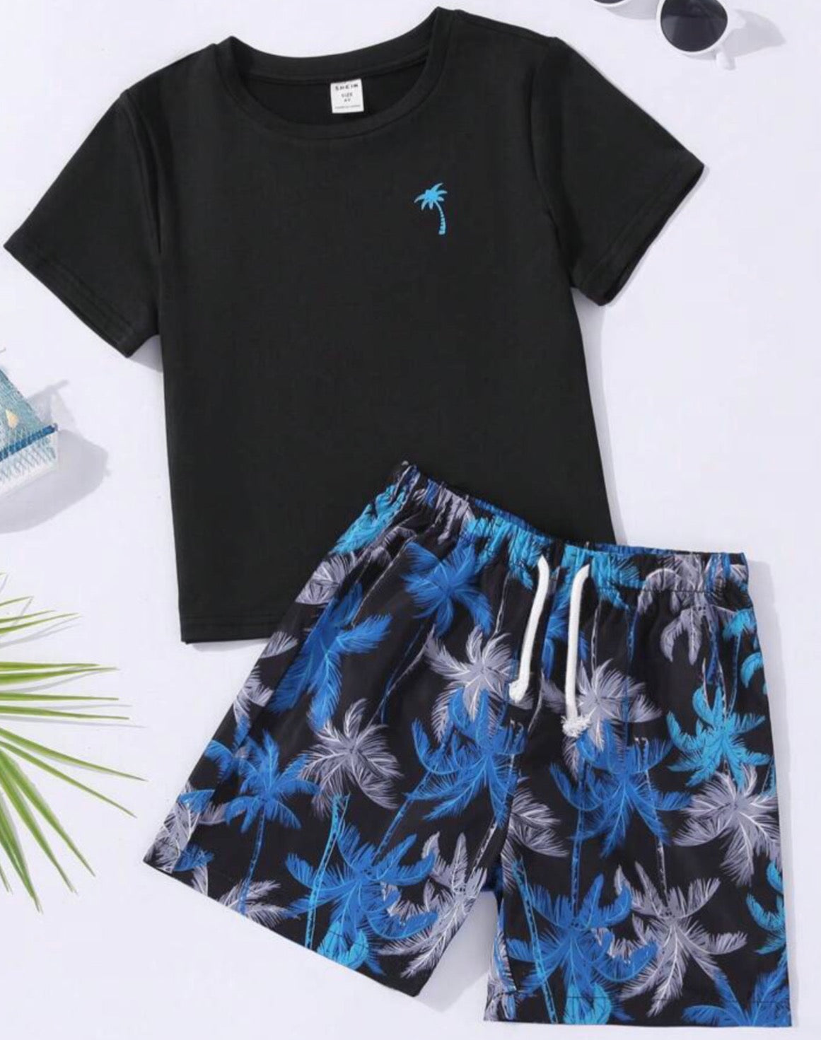 Boys Coconut Printed Tee & Coconut Graphic Shorts