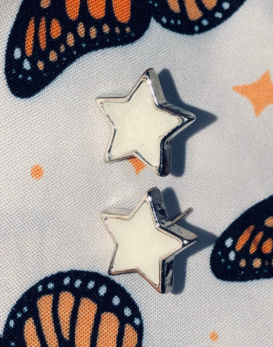 European And America Baby Girls Glistening Star Earrings