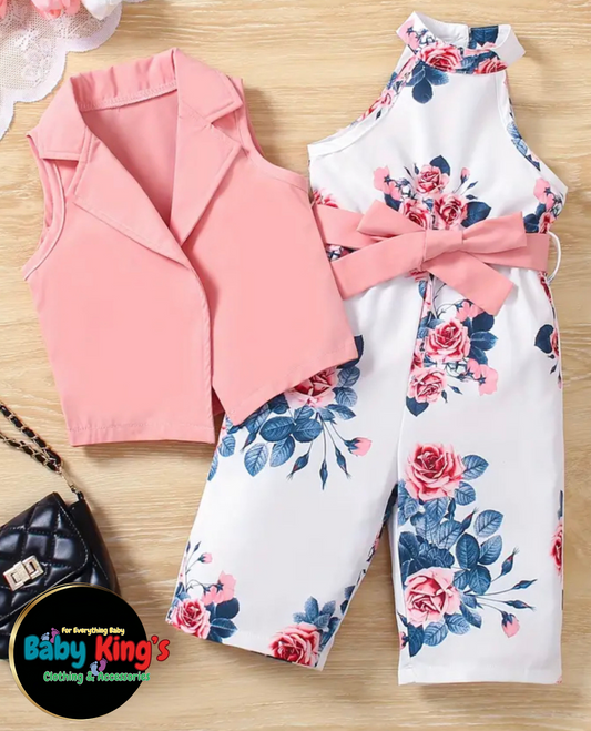 Baby Girl’s Floral Elegant Jumper Wear Set