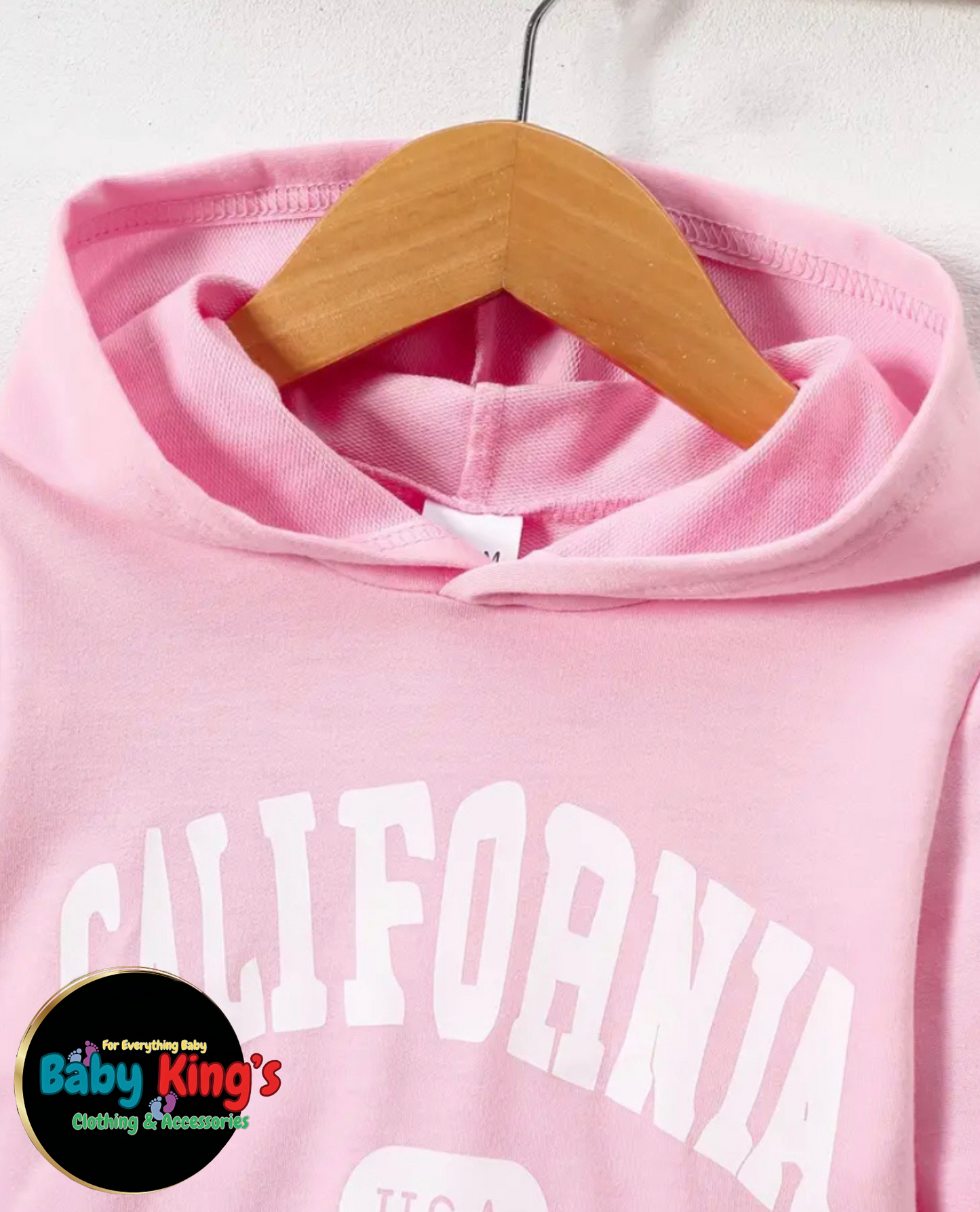 Adorable Baby Girls’ 2-Piece Hoodie Set