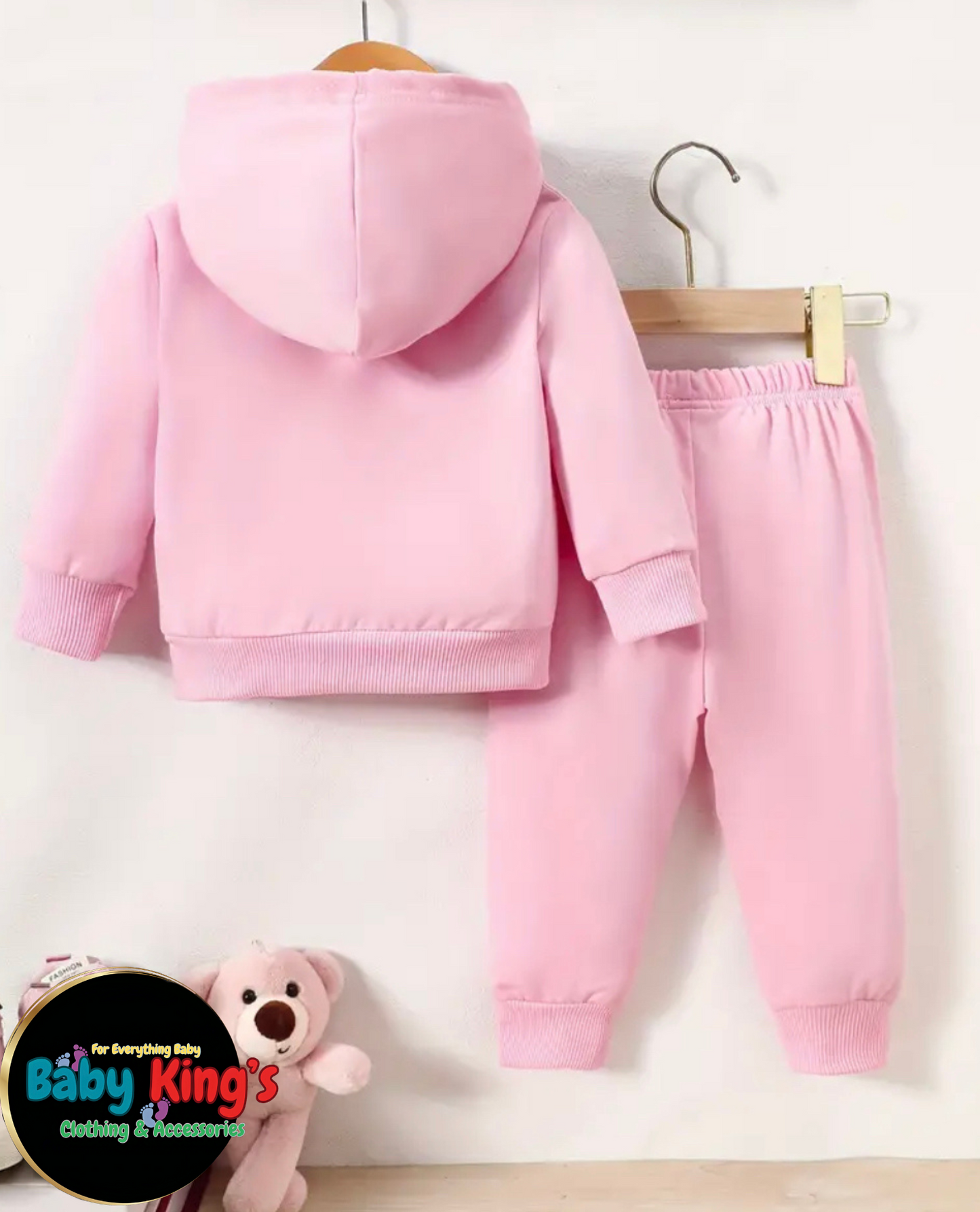 Adorable Baby Girls’ 2-Piece Hoodie Set